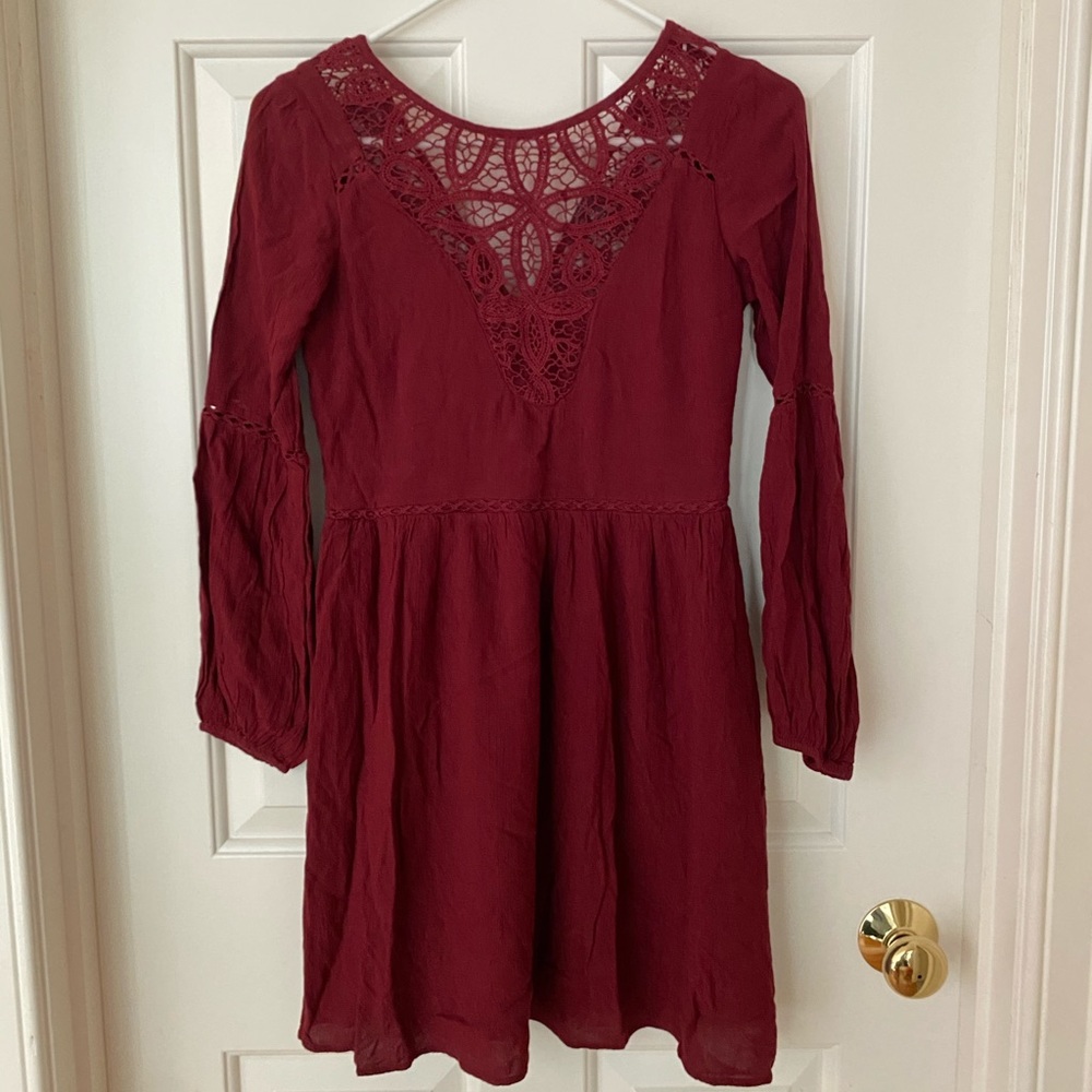 NWT Burgundy Lace Dress